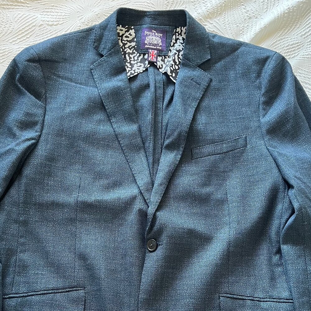Men's Savile Row Blue Shoreditch Sportcoat 44R NWOT